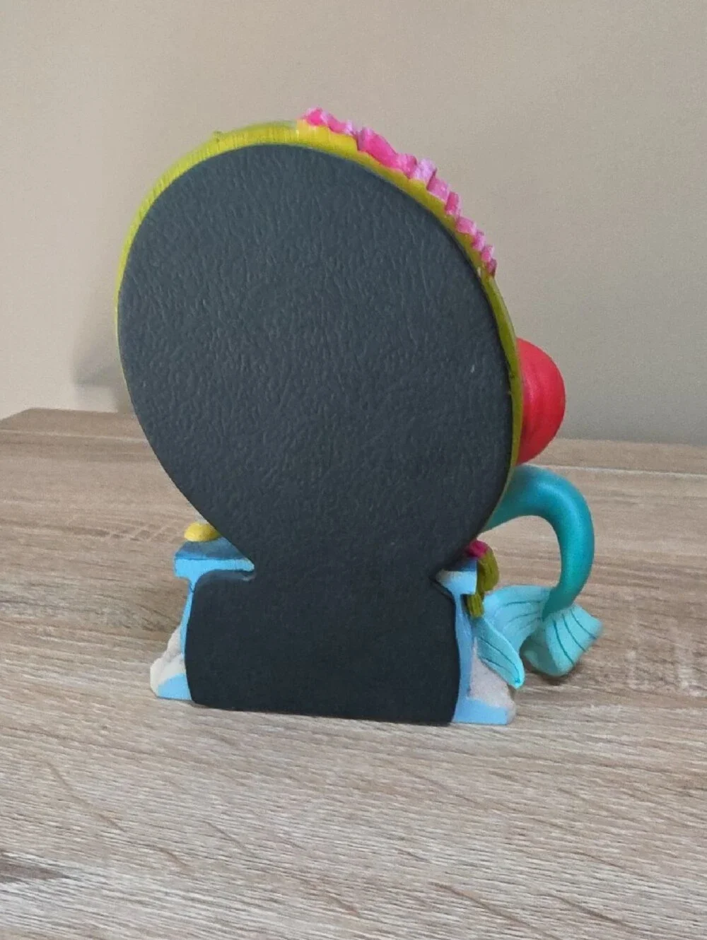 Vintage Little Mermaid Figurine Frame Red, Teal, Purple